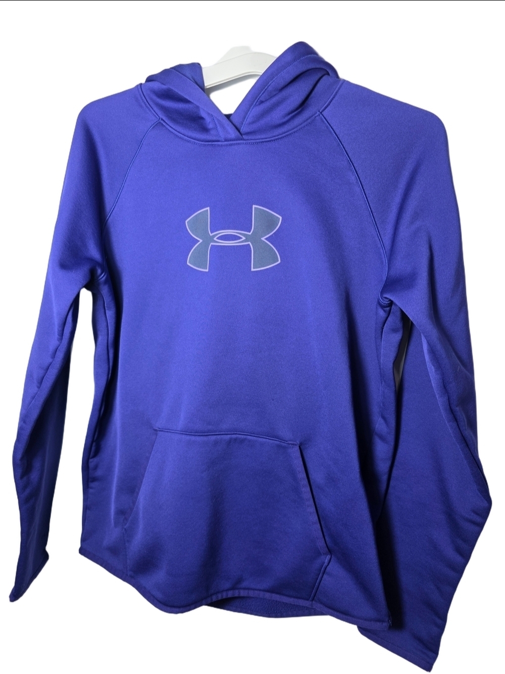 Under Armour Women's Purple Logo Hoodie Medium Vikings Athletic Y2K Preppy Cozy